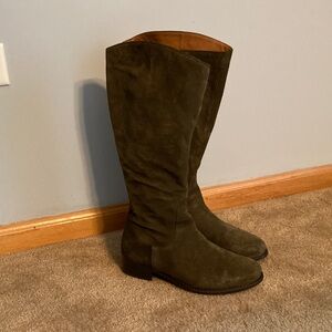 DuoBoots Verity Knee-High Boot in Forest Green Suede Women Size 9